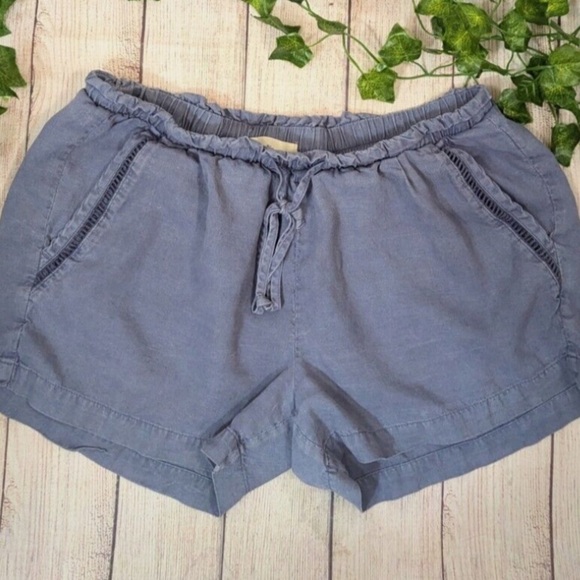 Anthropologie Cloth and Stone Blue Women’s Stretchy waist Drawstring  Size L - Picture 1 of 13